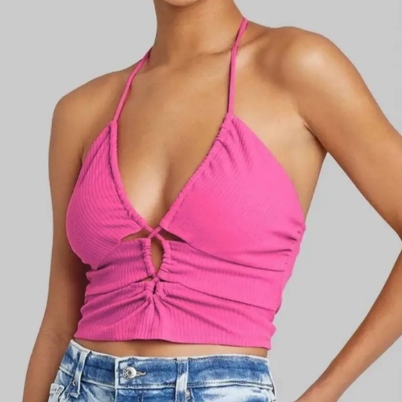 wild fable Tops - Hot Pink Wild Fable Halter Top